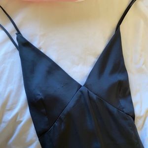 Satin Floor Length Dress